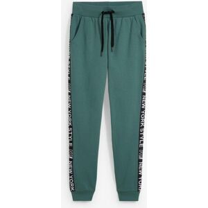 bonprix Sweathose mit Bündchen und Statement-Druckgrün 52Damen