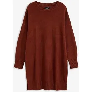 bonprix Oversize-Strickkleidbraun 48Damen