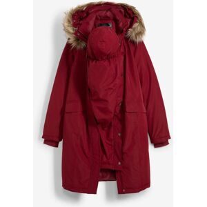 bonprix 3-in-1 wind-und wasserdichter Umstandsmantel mit Trageeinsatzrot 34Damen