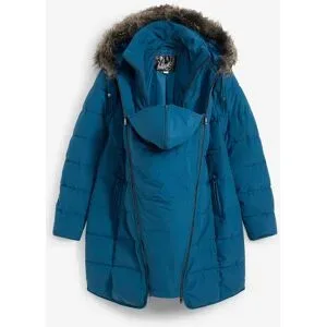 bonprix 3-in-1 warm wattierte Umstands- und Tragejackepetrol 34Damen