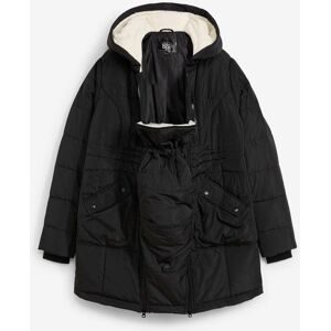 bonprix Gefütterte Umstandsjacke mit Baby-Einsatzschwarz 50Damen