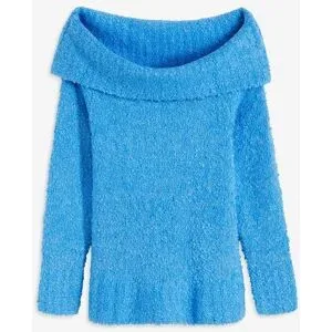bonprix Off Shoulder Pulloverblau 44Damen