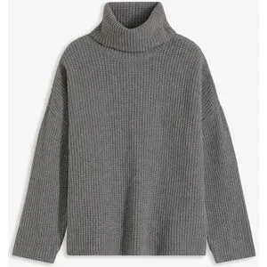 bonprix Gerippter Rollkragenpullovergrau 44Damen