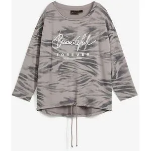 bonprix Langarmshirt aus Baumwoll-Mixgrau 48Damen