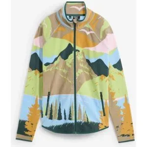 bonprix Fleecejacke mit Reißverschluss-Taschenblau 52Damen