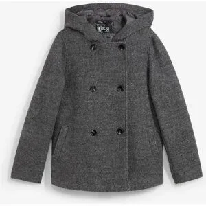 bonprix Cabanjacke aus kuscheligem Boucléschwarz 38Damen