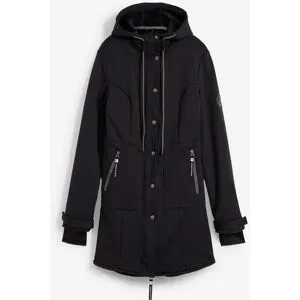 bonprix Super Stretch Softshell-Parka, wasserabweisendschwarz 50Damen