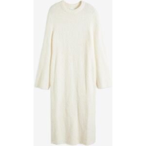 bonprix Strickkleid aus Boucléweiß 48Damen