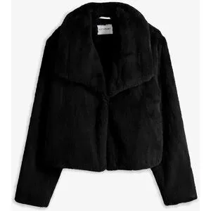 bonprix Fellimitat-Jackeschwarz 42Damen