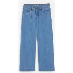 bonprix Wide-Leg-Jeans, Mid Waist, croppedblau 38Damen