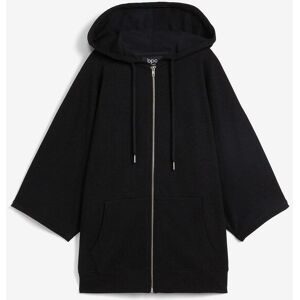 bonprix Sweatjacke Oversize-Passform, mit Kapuze, aus Baumwolle