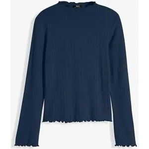 bonprix Geripptes Langarmshirtblau 40Damen