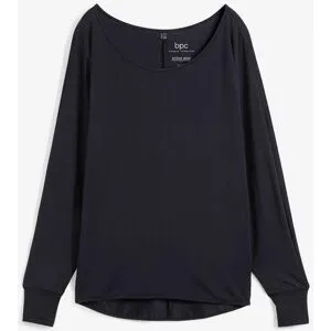 bonprix Schnelltrocknendes Sport-Shirt mit Retro-Printschwarz 44Damen