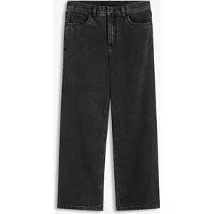 bonprix Wide-Leg-Jeans Mid Waistschwarz 54Damen