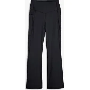 bonprix Ausgestellte Komfort Sport-Leggings mit Handytasche, schnelltrocknendschwarz 56Damen