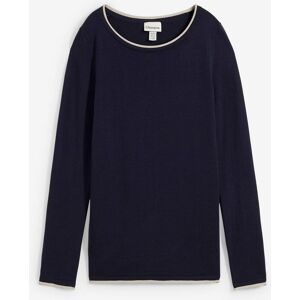 bonprix Strickpullover weiches Material, mit kontrastfarbiger Rollkante