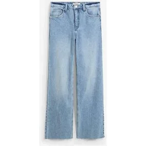 bonprix Wide-Leg-Jeans, High Waist, full Lengthblau 48Damen