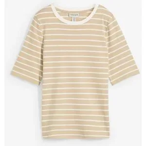 bonprix T-Shirt Halbarm, aus reiner Baumwolle