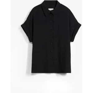 bonprix Oversized Bluse aus strukturiertem Crêpeschwarz 44Damen