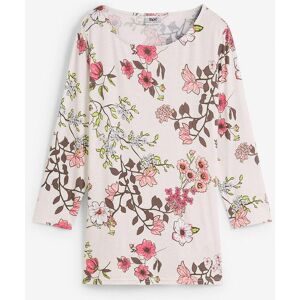 bonprix Shirt mit Blumendruckweiß 52Damen