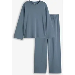 bonprix Oversized Loungewear Sweat Hausanzugblau 52Damen