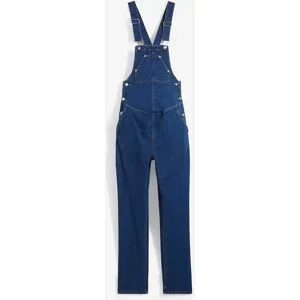 bonprix Umstandslatzhose mit verstellbarer Bauchweite, Straight Legblau 52Damen