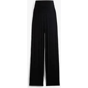bonprix Umstandshose aus Jersey mit gesmoktem Bund, gerades Beinschwarz 48Damen