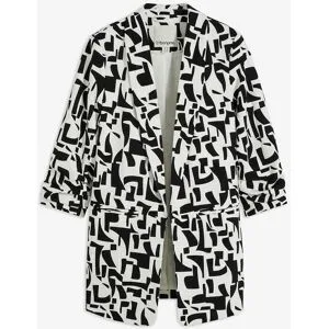 bonprix bedruckter Longblazerweiß 38Damen