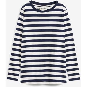 bonprix Langarmshirt Langarm, Ringel, aus reiner Baumwolle