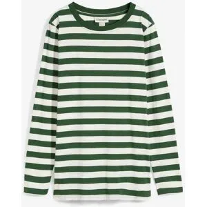 bonprix Langarmshirt Langarm, Ringel, aus reiner Baumwolle