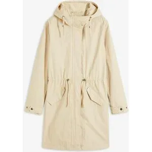 bonprix Long-Parka mit Kapuzebeige 50Damen
