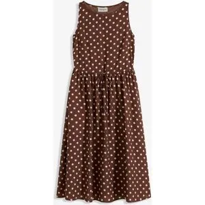 bonprix Midikleid mit Bindebandbraun 52Damen