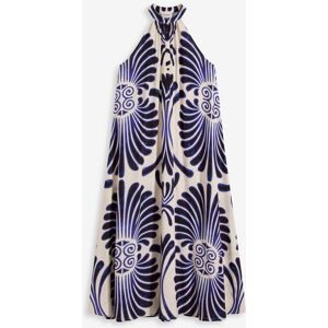 bonprix Weites Maxikleid aus fließender Viskoseblau 32Damen