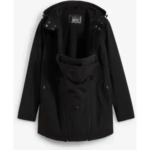 bonprix Softshell-Tragejacke / Umstandsjacke, weitenregulierbarschwarz 36Damen
