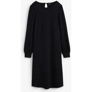 bonprix Jerseykleid aus Punto di Romaschwarz 48Damen