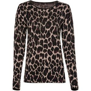 bonprix Strickpullover Jacquard-Strick, mit Viskose-Anteil, Langarm, Loose Fit