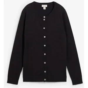 bonprix Strickjacke, Rundhalsschwarz 40Damen