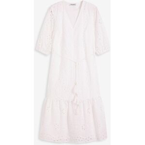 bonprix Midikleid mit V-Ausschnitt, ausgestellte Passform, aus Baumwolle