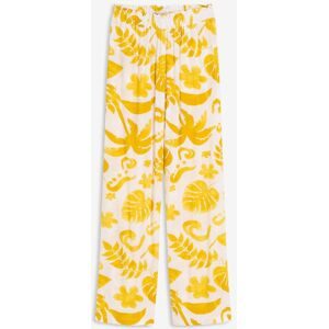 bonprix Weite Hose aus strukturierter Viskoseweiß 44Damen