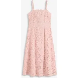 bonprix Spitzenkleid mit dekorierten Trägernrosa 40Damen