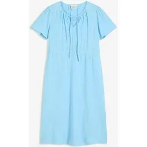 bonprix Tunika-Kleid aus Musselinblau 36Damen