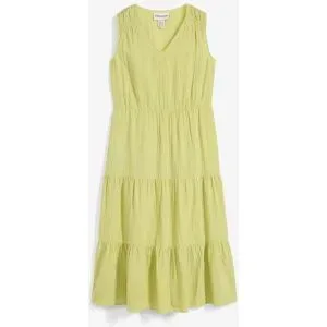 bonprix Baumwoll-Midikleid aus weichem Musselingrün 50Damen