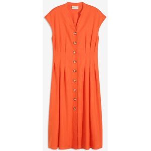 bonprix Midikleid aus leichtem Leinen-Mixrot 52Damen