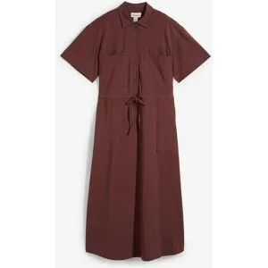 bonprix Jerseykleid aus Baumwoll-Stretchbraun 36Damen