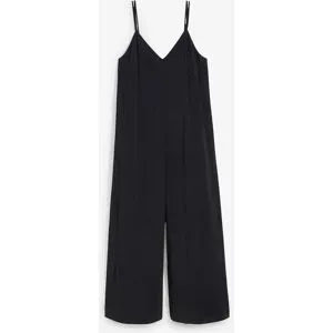 bonprix Jumpsuit mit verstellbaren Trägern aus Viskose-Mixschwarz 44Damen