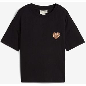 bonprix Verkürztes Shirt aus elastischem Viskose-Mixschwarz 40Damen