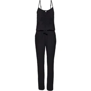 bonprix Jumpsuit aus strukturierter Viskoseschwarz 46Damen