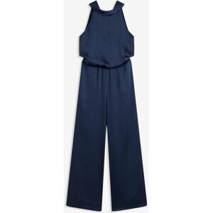 bonprix Overall aus strukturiertem Satinblau 48Damen