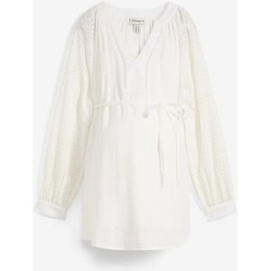 bonprix Umstandsbluse aus Baumwoll-Musselinweiß 50Damen