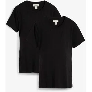 bonprix Umstandsshirt Packung, 2 lässige Passform, Kurzarm, mit Stillfunktion